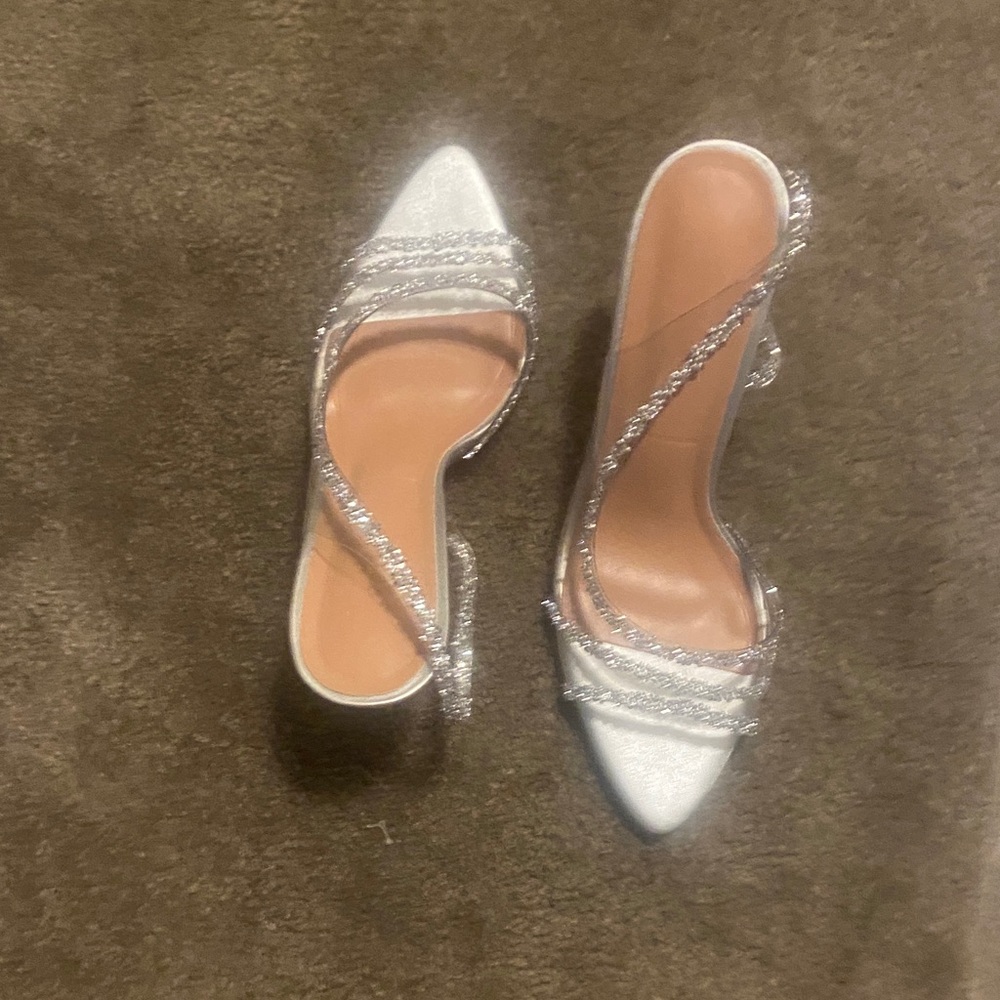 Elegant Silver Women's Heels
